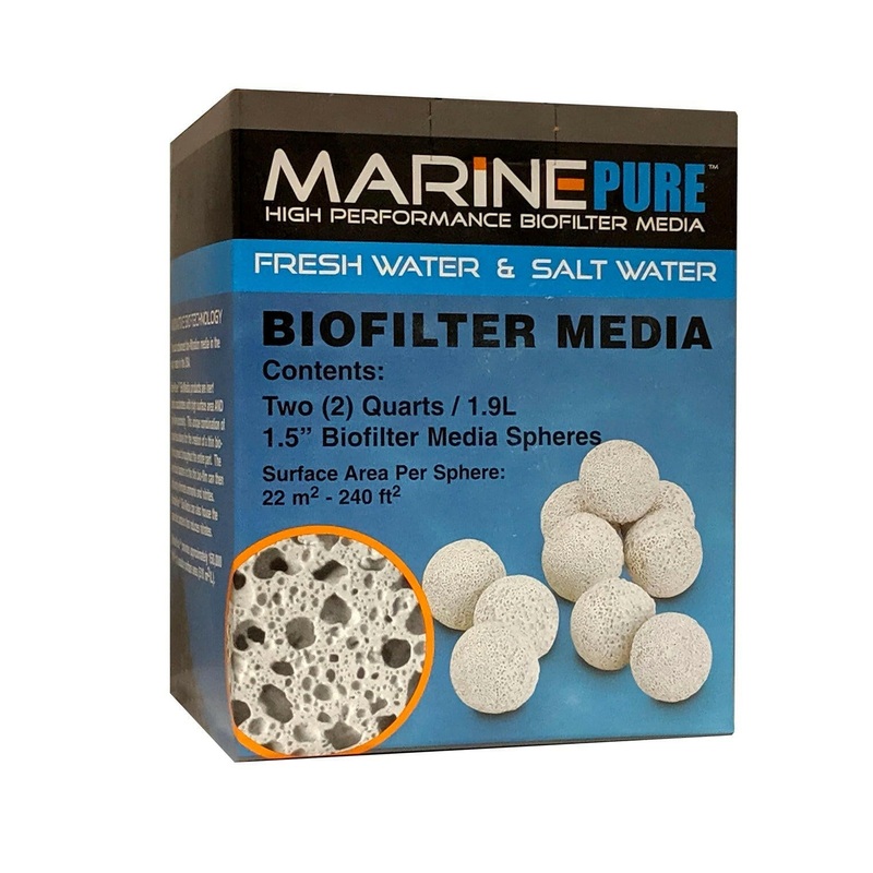 Marine Pure Biological Media - 1.5 Inch Spheres (2 Quart)