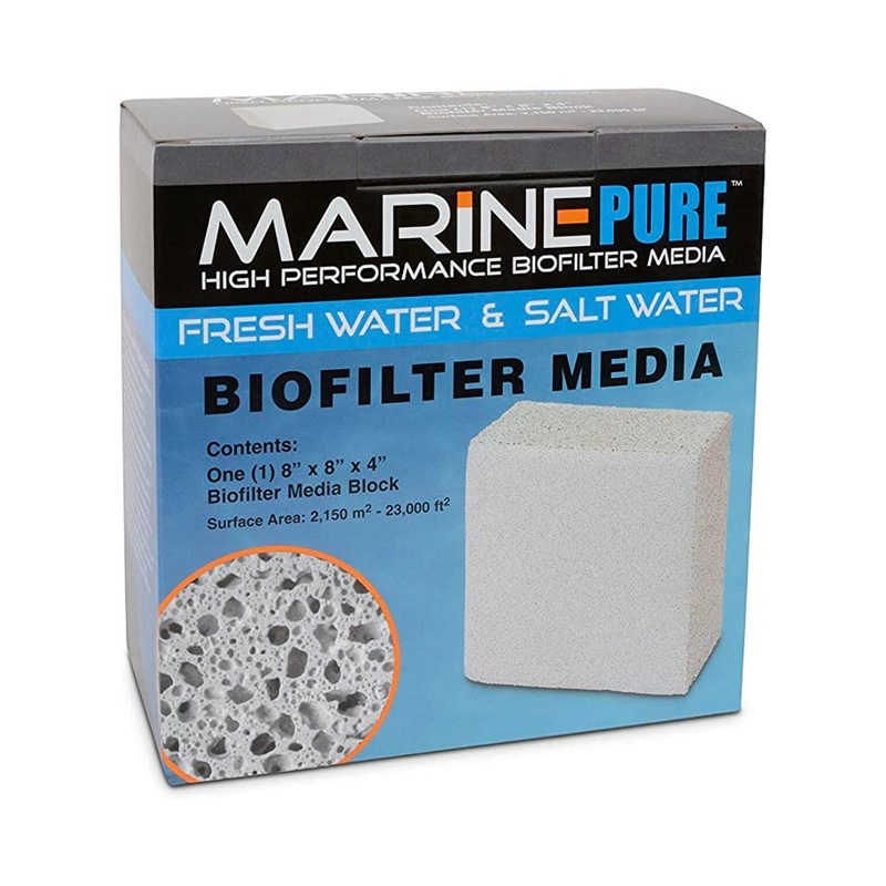 Marine Pure Biological Media - Block (8 x 8 x 4 Inches)