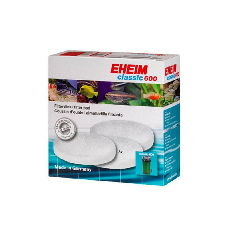 Eheim Classic 600 Fine Filter Pad (white) (x3)