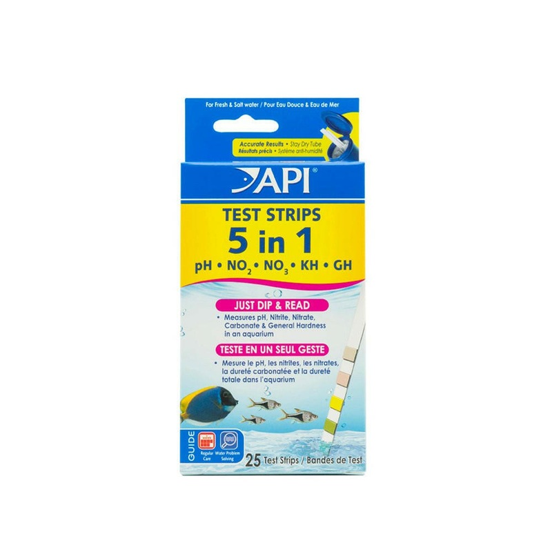 API 5 in 1 Test Strips - 25 Strips