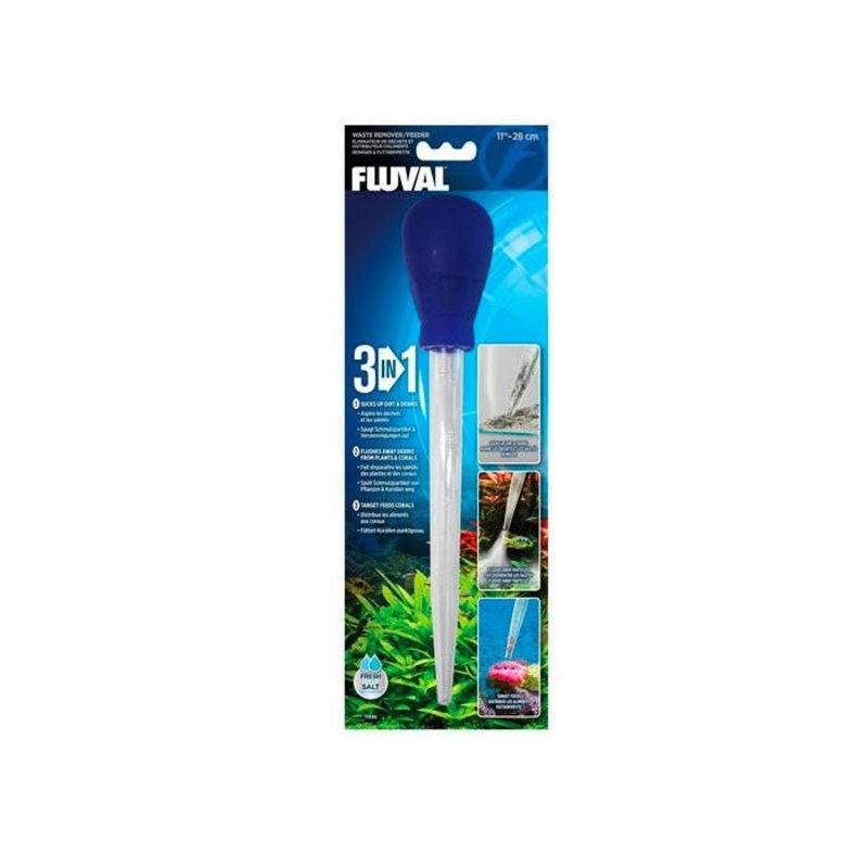 Fluval 3-in-1 Waste Remover/Feeder 28 cm