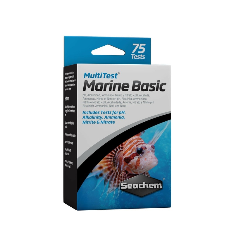 Seachem MultiTest Marine Basic Test Kit (75 Tests)