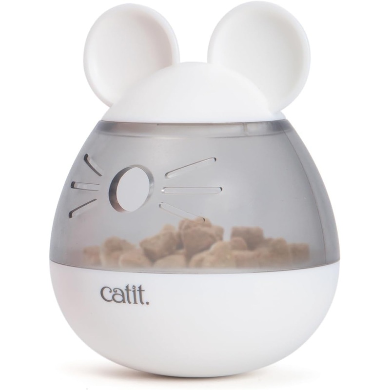 Catit PIXI Interactive Cat Treat Dispenser Wobble Mouse Design Cat Toy