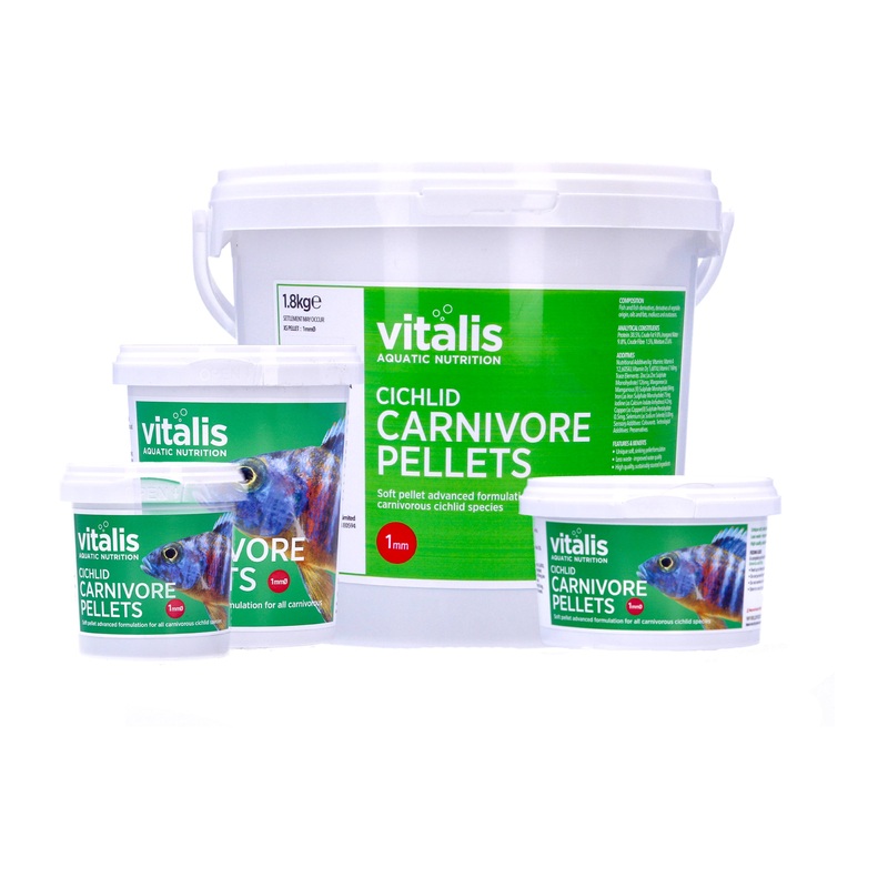 Vitalis Cichlid Carnivore Pellets - 1mm Pellets
