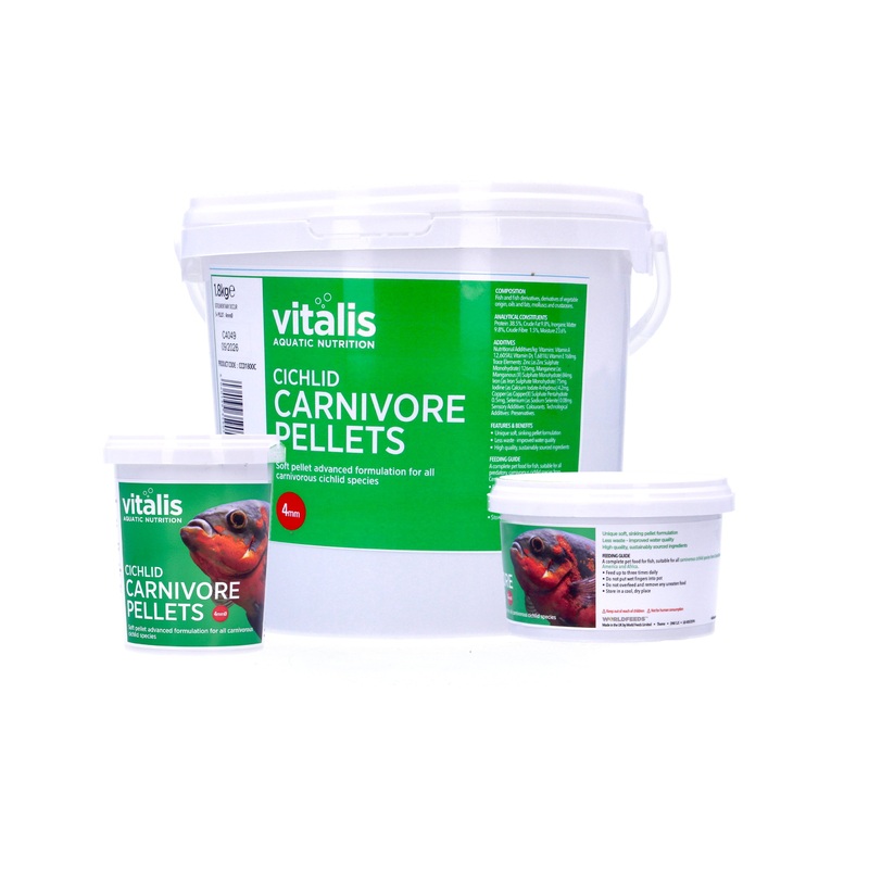 Vitalis Cichlid Carnivore Pellets - 4mm Pellets